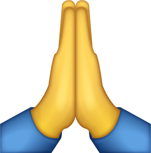 Praying Emoji [Free Download iPhone Emojis] | Emoji Island