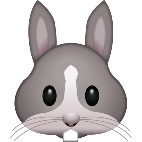 download rabbit face emoji Icon