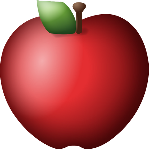 Download Red Apple Emoji Icon
