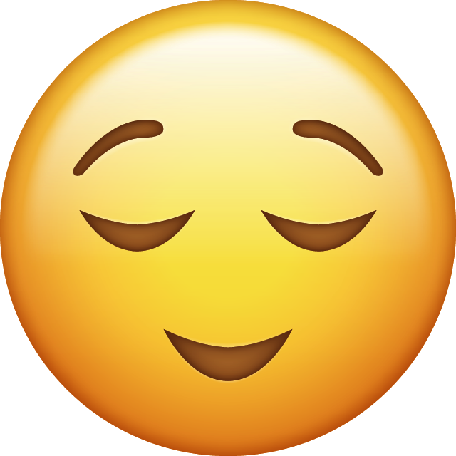 Relieved Emoji [Free Download iPhone Emojis]