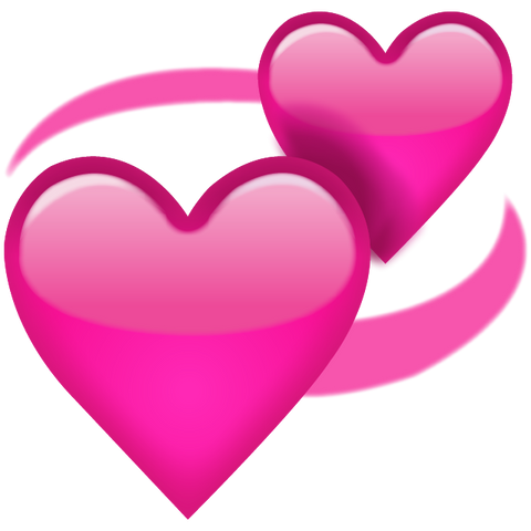 Download Revolving Pink Hearts Emoji Icon