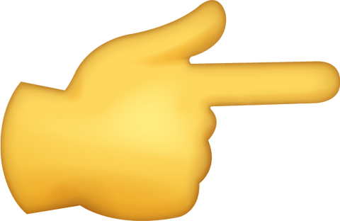 Index Finger Emoji [Download Apple Emoji in PNG]