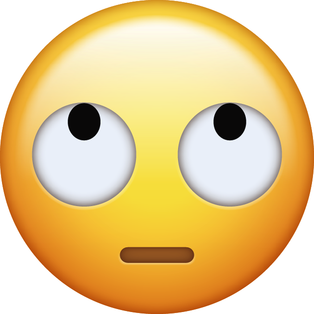 Eye Roll Emoji in PNG [Free Download IOS Emojis]