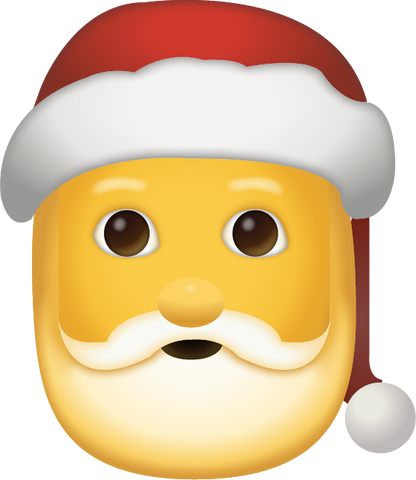 Santa Emoji [Santa Claus iPhone Emoji in PNG]