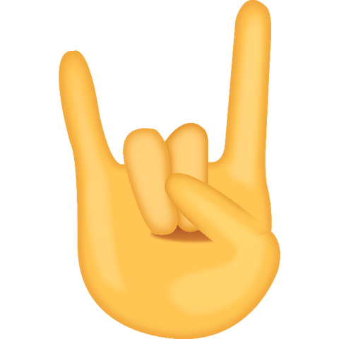 Download Sign of the Horns Emoji Icon