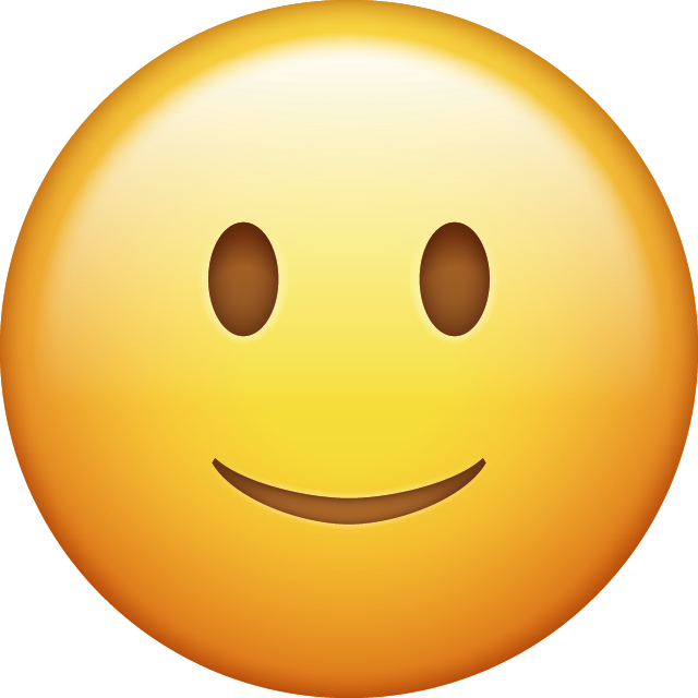 Slightly Smiling Emoji [Free Download IOS Emojis]