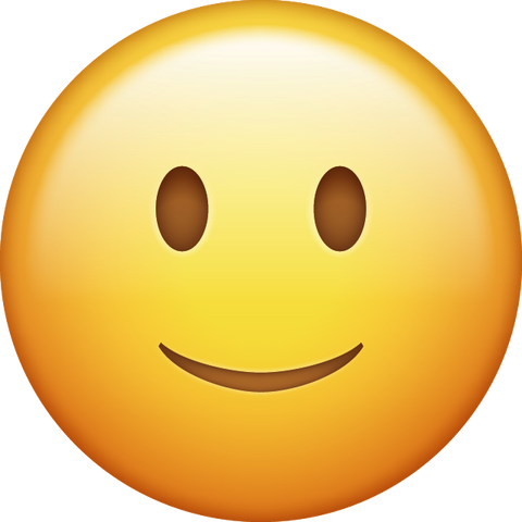 Slightly Smiling Emoji [Download iPhone Emoji]