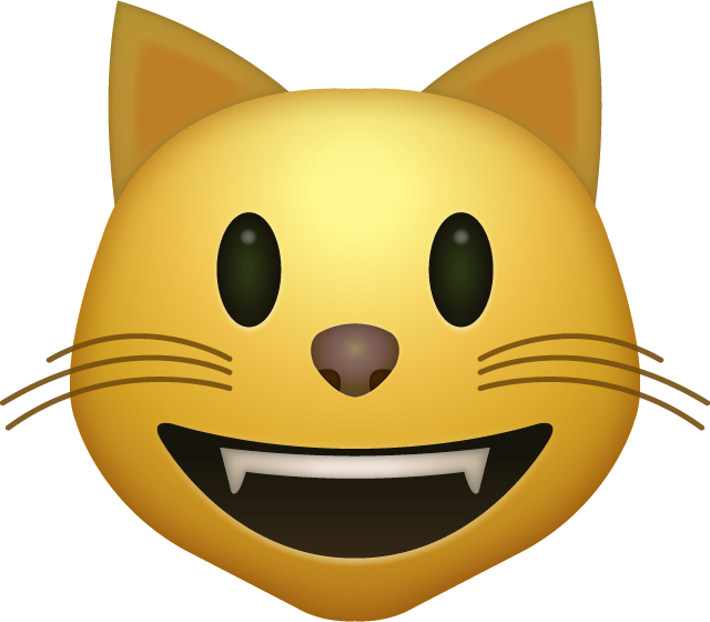 smiling cat clipart