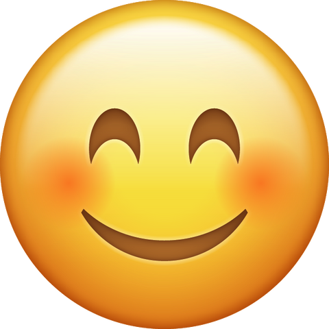 Smiling Emoji [Blushed Smiling iPhone Emoji PNG]