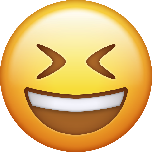 Smiling With Closed Eyes Emoji [Free Download IOS Emojis]
