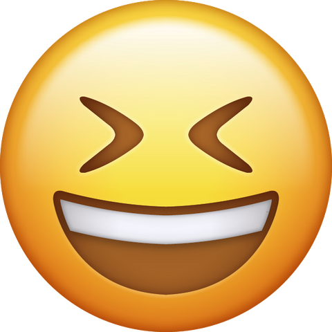 Smiling With Closed Eyes Emoji [Download iPhone Emoji]
