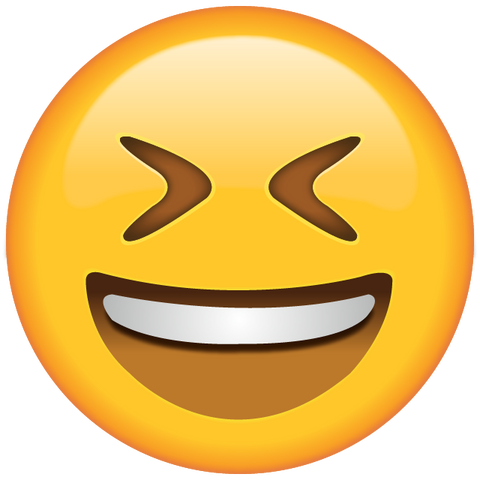 download smiling face with tightly closed eyes Icon