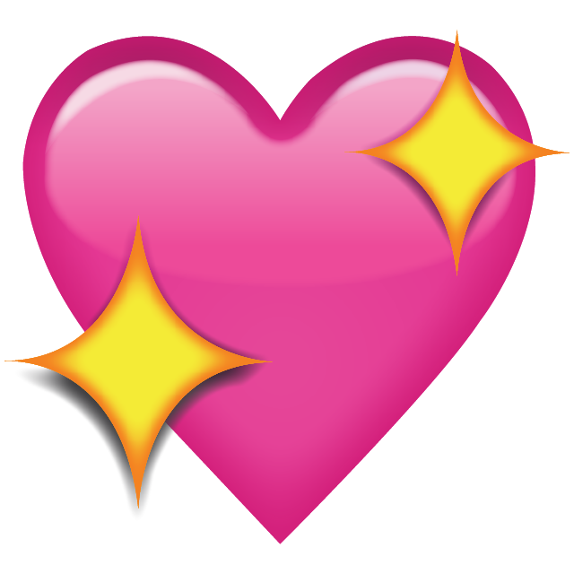 Sparkling Pink Heart Emoji