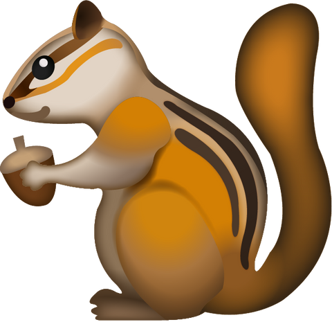 Squirrel Emoji [Download iPhone Emoji In PNG]