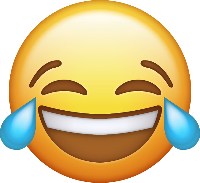 laughing emoji transparent background