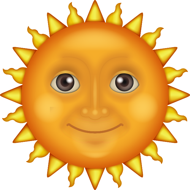 The Sun Face Emoji