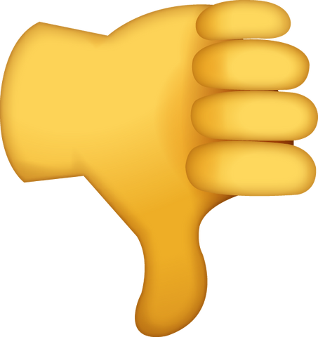 Thumbs Down Emoji [Download iPhone Emoji]