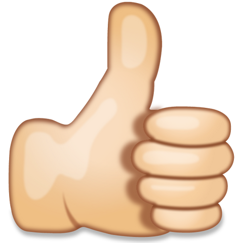 download thumbs up hand sign emoji Icon