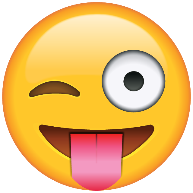 Tongue Out Emoji with Winking Eye