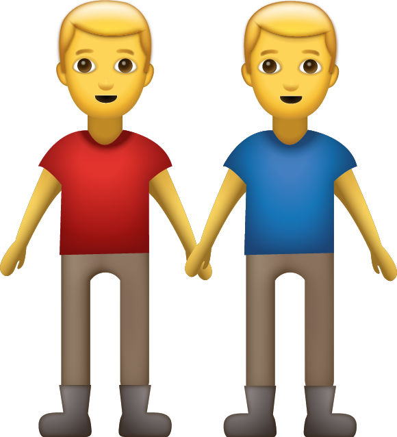 Gay Men Holding Hands Emoji [Free Download IOS Emojis]