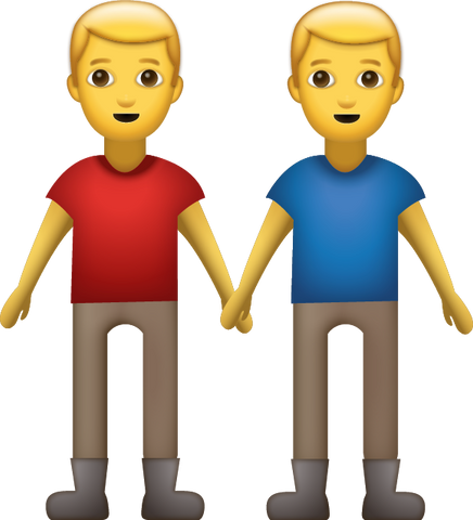 Men Holding Hands Emoji [Download iPhone Emoji]