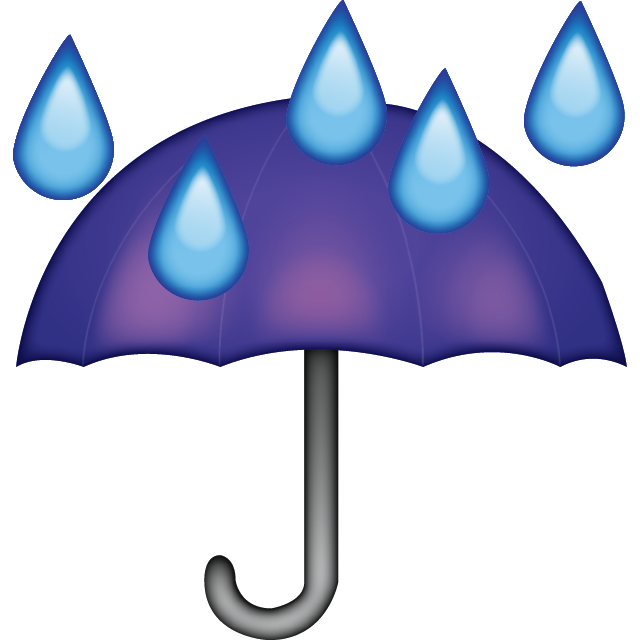 Umbrella Rain Drops Emoji