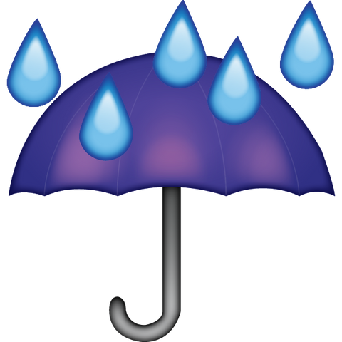 download umbrella rain drops emoji Icon