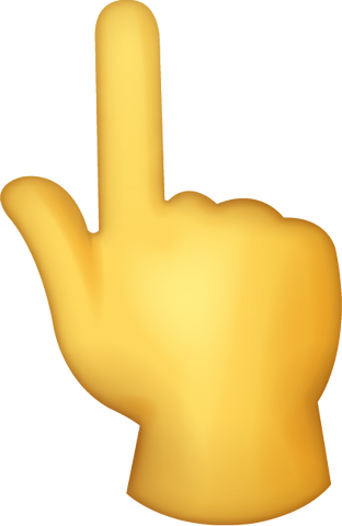 Index Finger Emoji [Download iPhone Hand Emoji]