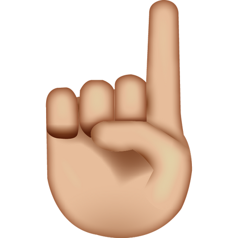 download up pointing hand emoji Icon