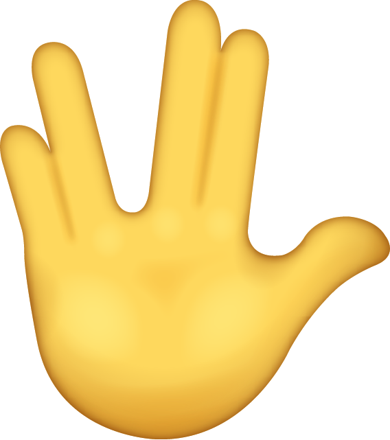 Vulcan Salute Emoji [Free Download IOS Emojis]