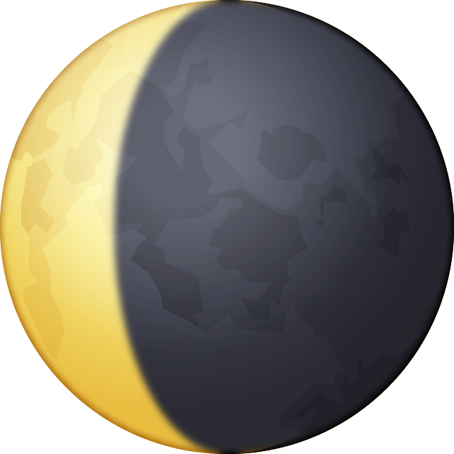 Waning Crescent Moon Emoji