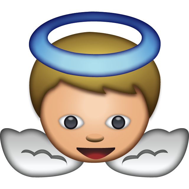 White Baby Angel Emoji