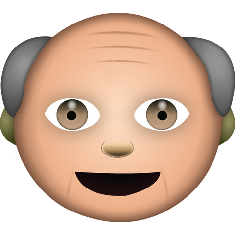download white grandpa emoji Icon
