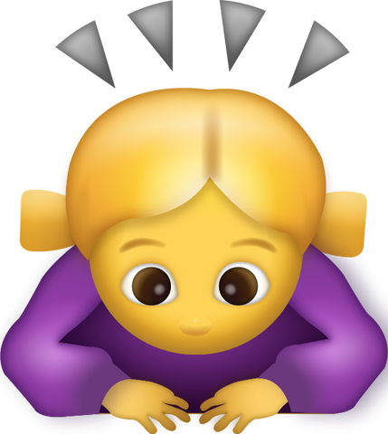 Woman Bowing Emoji [Download iPhone Emoji]
