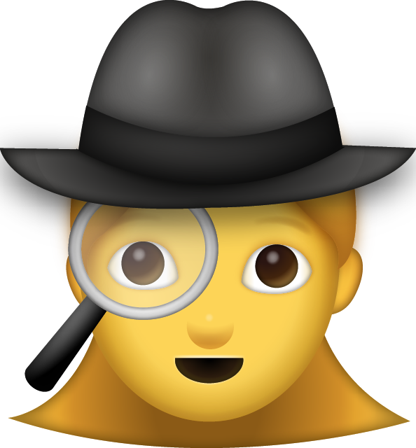 Girl Detective Emoji [Free Download IOS Emojis]