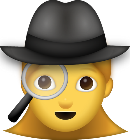 Girl Detective Emoji [Download Apple Emoji in PNG]