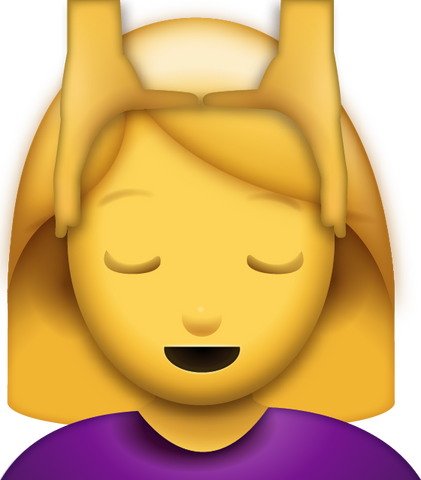 Girl Massage Emoji [Download Apple Emoji in PNG]
