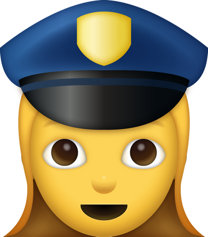 Girl Police Officer Emoji [Download Apple Emoji in PNG]