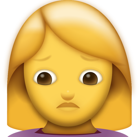 Woman Pouting Emoji [Download iPhone Emoji]