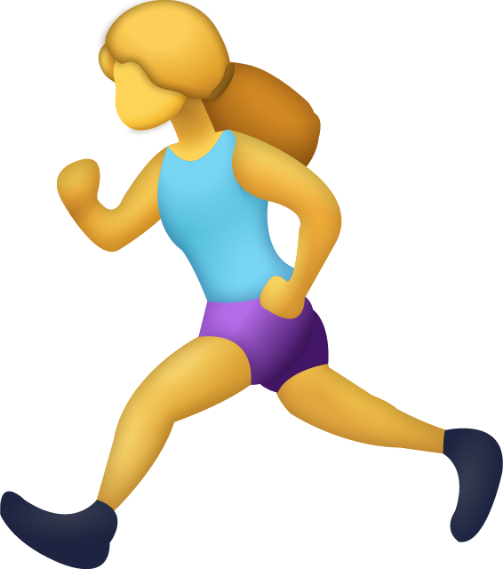 Girl Running Emoji [Free Download IOS Emojis]