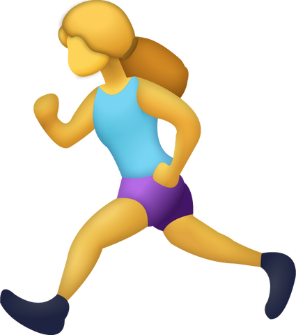Girl Running Emoji [Download Apple Emoji in PNG]