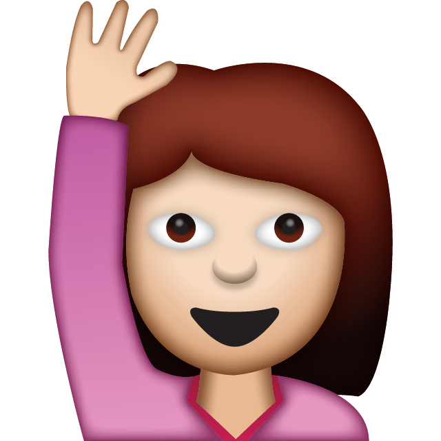 Woman Saying Hello Emoji