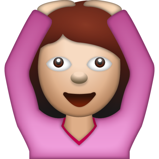 Woman Saying Yes Emoji
