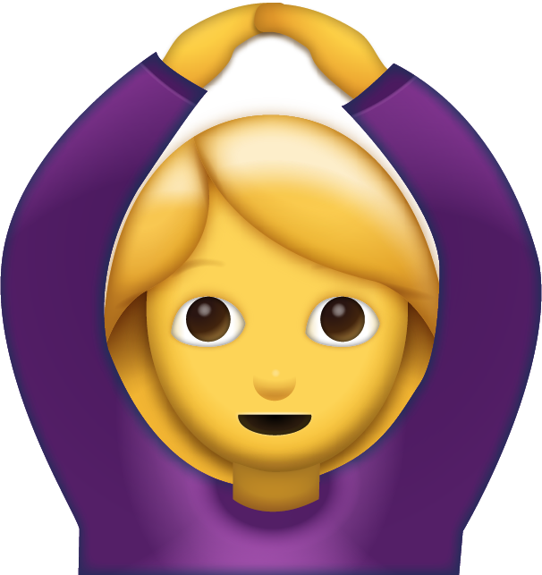 Woman Saying Yes Emoji [Free Download IOS Emojis]