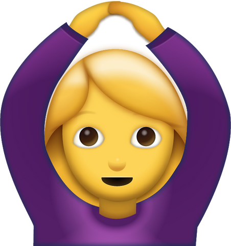 Woman Saying Yes Emoji [Download iPhone Emoji]