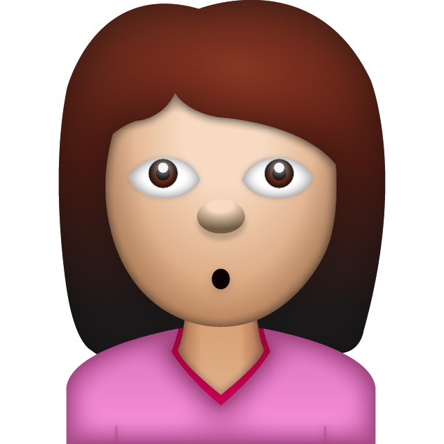 Woman Wondering Face Emoji