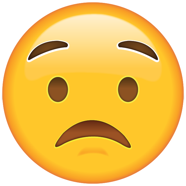Worried Face Emoji